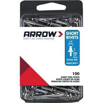 Arrow 1/8 In. x 1/8 In. Steel Rivet (100-Count)